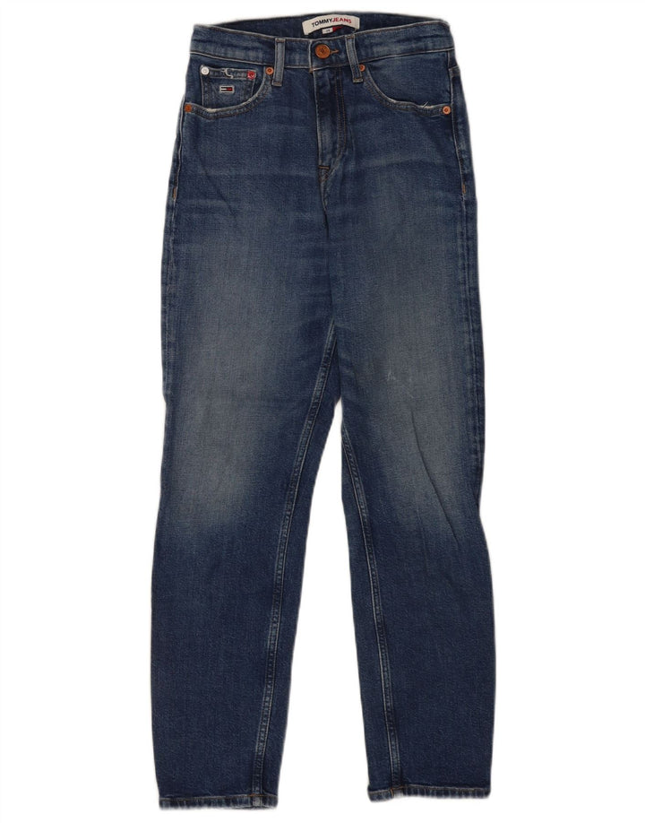 Tommy Hilfiger Jean slim effet vieilli pour femme W24 L25 Bleu