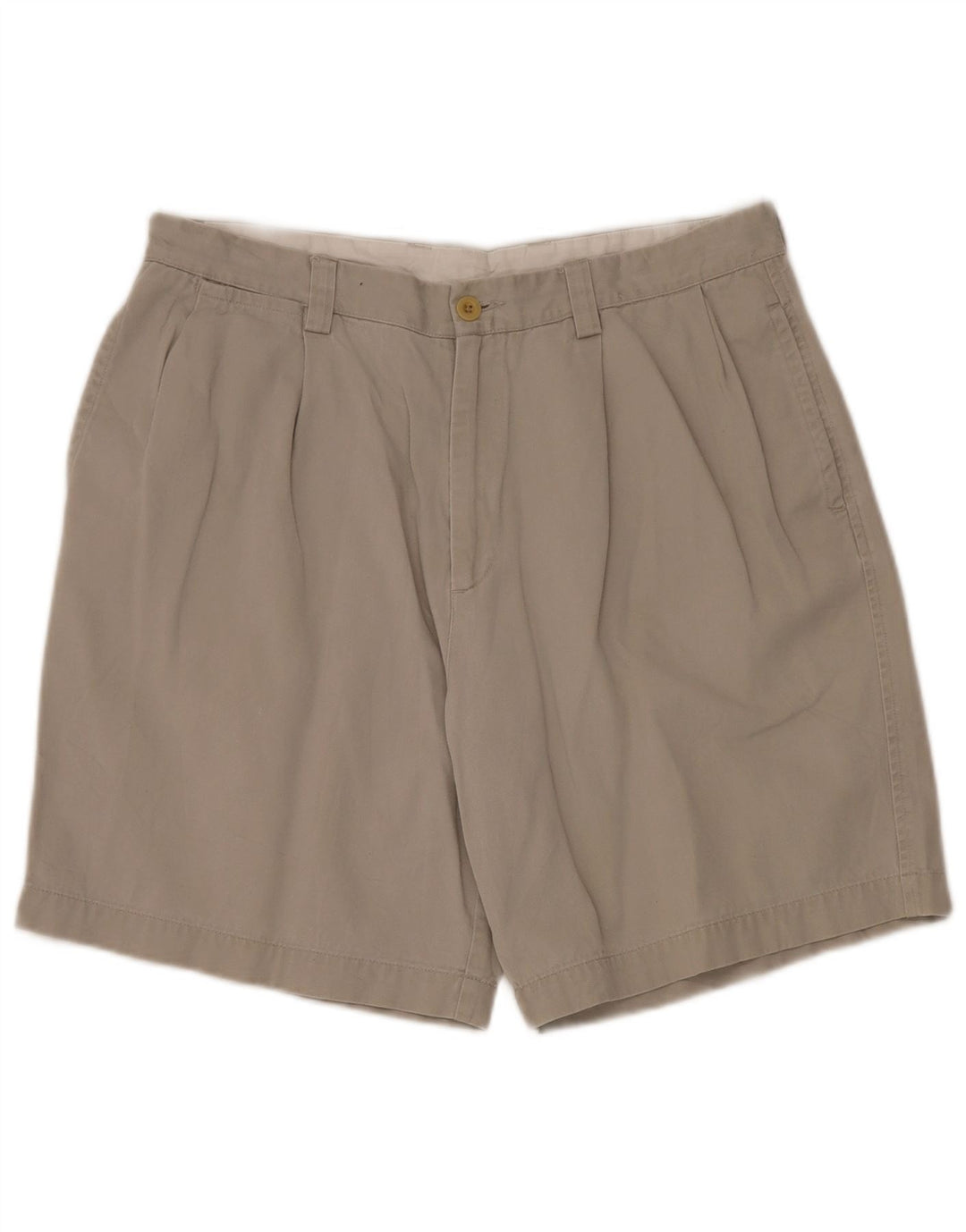 NAUTICA Short chino coupe classique pour homme W36 en coton gris moyen