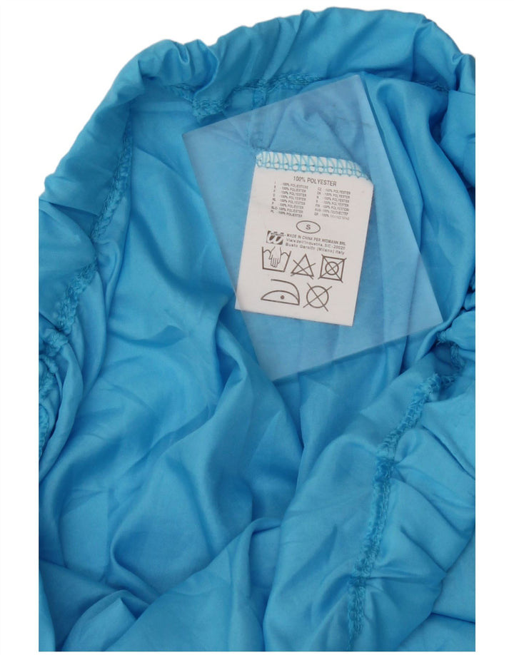 VINTAGE Pantalon de survêtement femme Joggers UK 10 Small Blue Colourblock