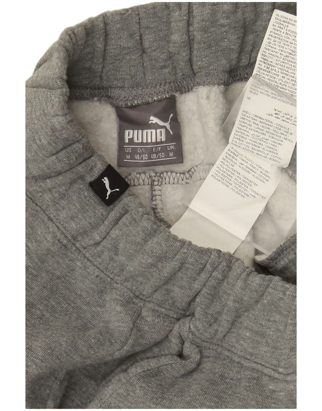 Puma Pantalon de Survêtement Graphique Homme Gris Moyen Coton