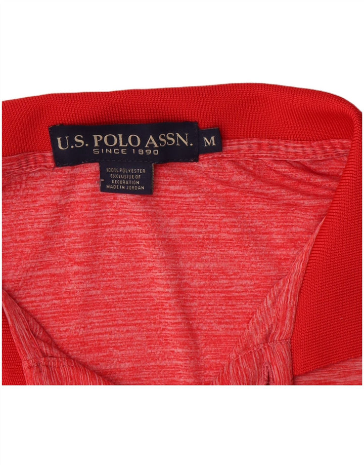 U.S. Polo Assn. Chemise Homme Moyen Rouge Moucheté Polyester