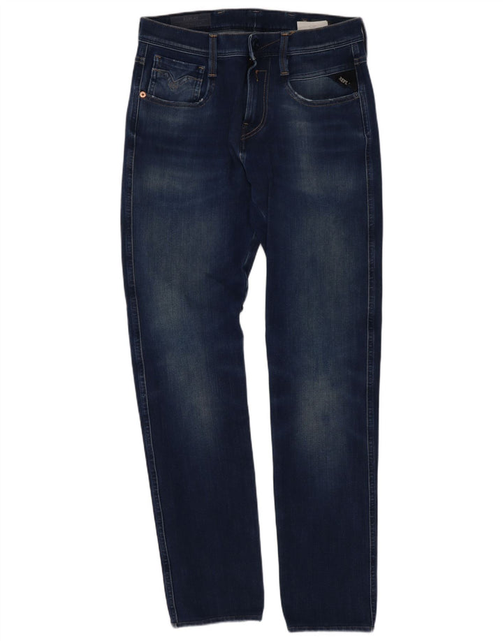 Replay Jean Slim Homme W28 L30 Bleu Coton