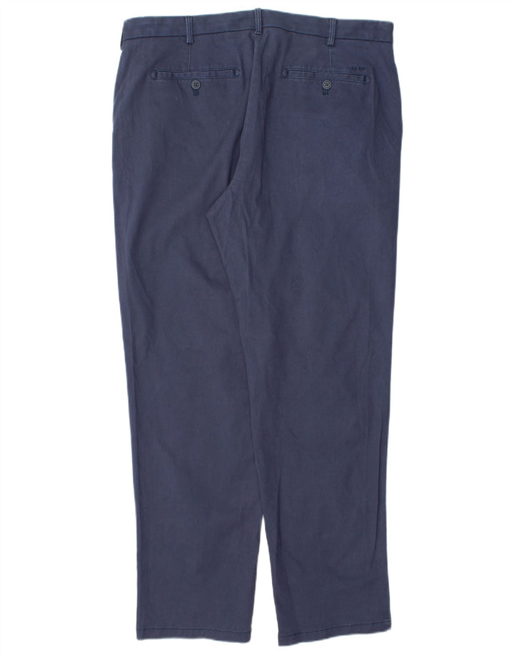 IZOD Pantalon Chino Droit Homme W36 L32 Bleu Marine Coton