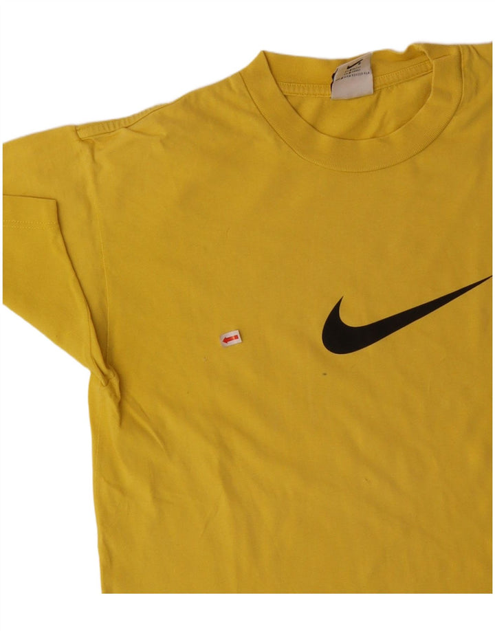 NIKE Haut T-Shirt Graphique Garçon 13-14 ans XL Jaune Coton
