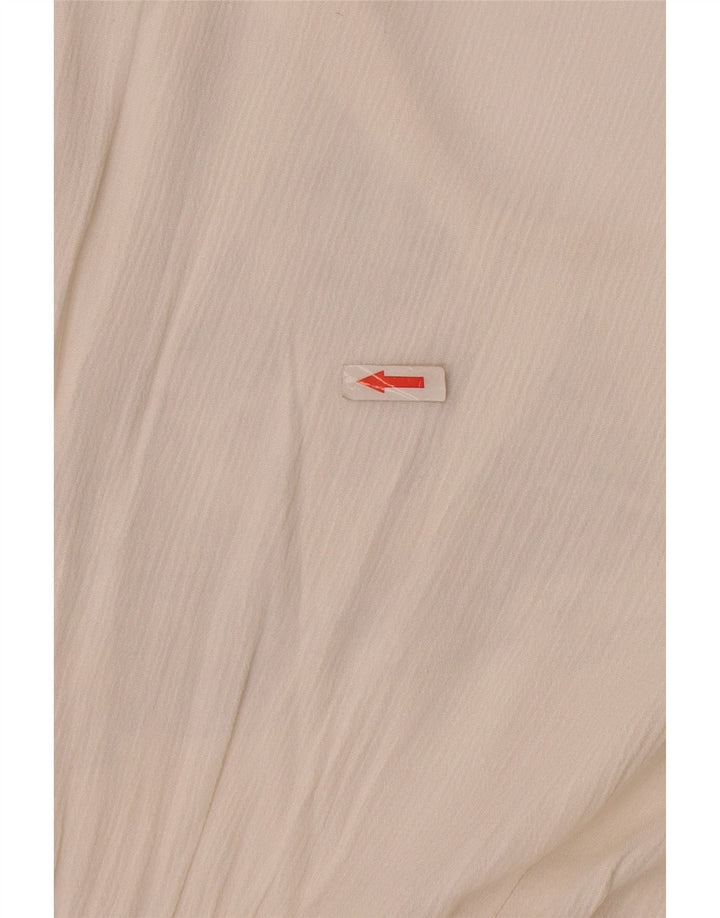 Oasis Robe trapèze pour femme UK 10 Petite Viscose Blanche