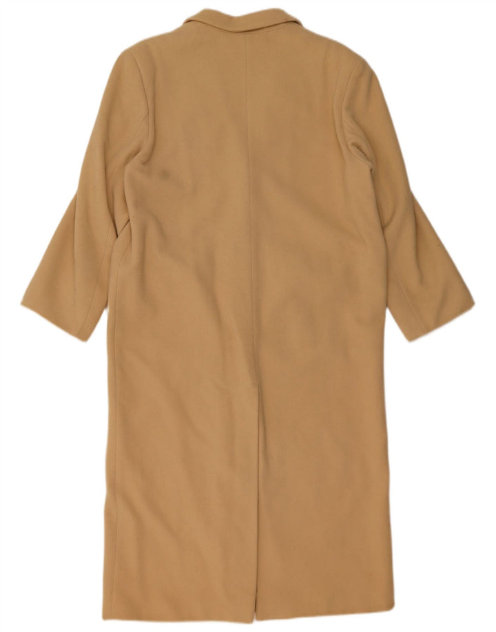 Benetton Pardessus Coupe Ample Femme IT 42 Laine Beige Moyen