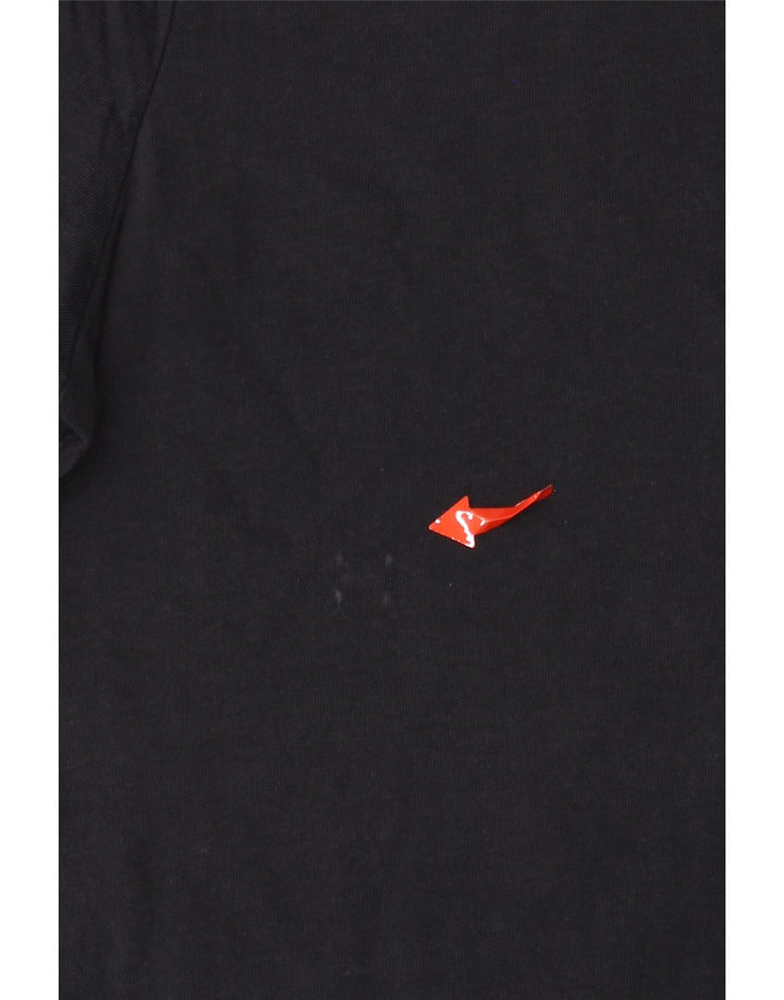 TOMMY HILFIGER T-Shirt Femme Top UK 2 2XS Bleu Marine Coton