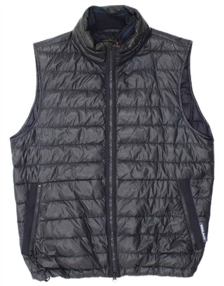 WOOLRICH Gilet rembourré pour homme UK 38 Medium Noir Polyamide