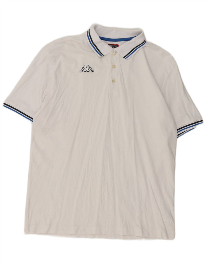 Kappa Polo Homme 2XL Blanc Coton