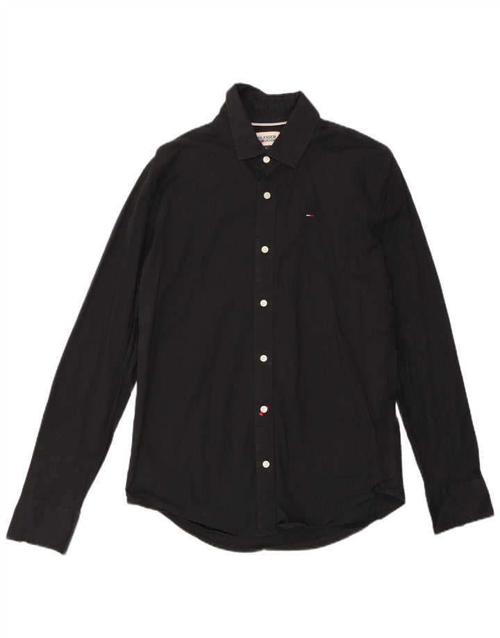 TOMMY HILFIGER Chemise Homme Large Noir Coton