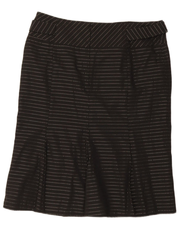 Principes Jupe droite mi-longue pour femme UK 14 Medium W32 Noir à fines rayures