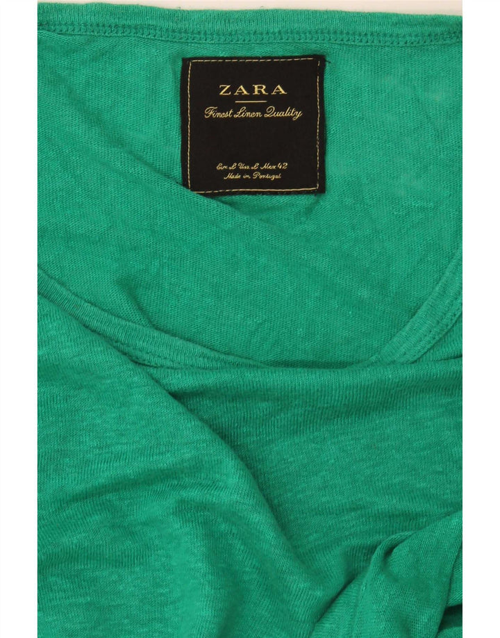Zara T-Shirt Homme Haut Petit Vert