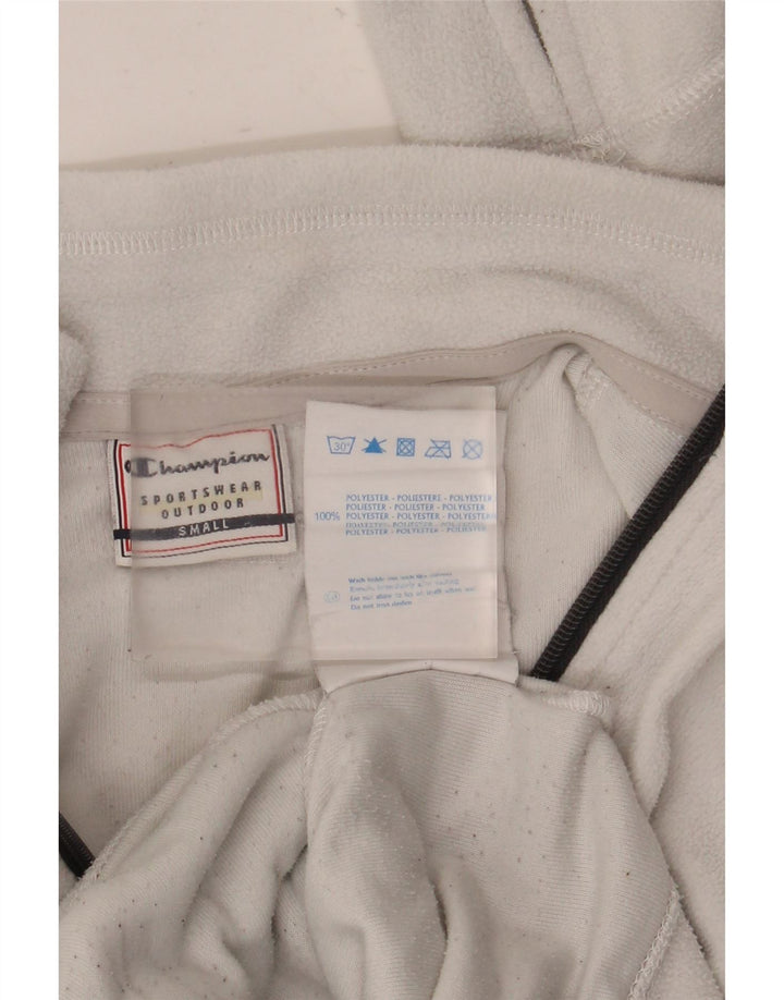 Champion Veste polaire graphique pour femme UK 10 Small Blanc Polyester