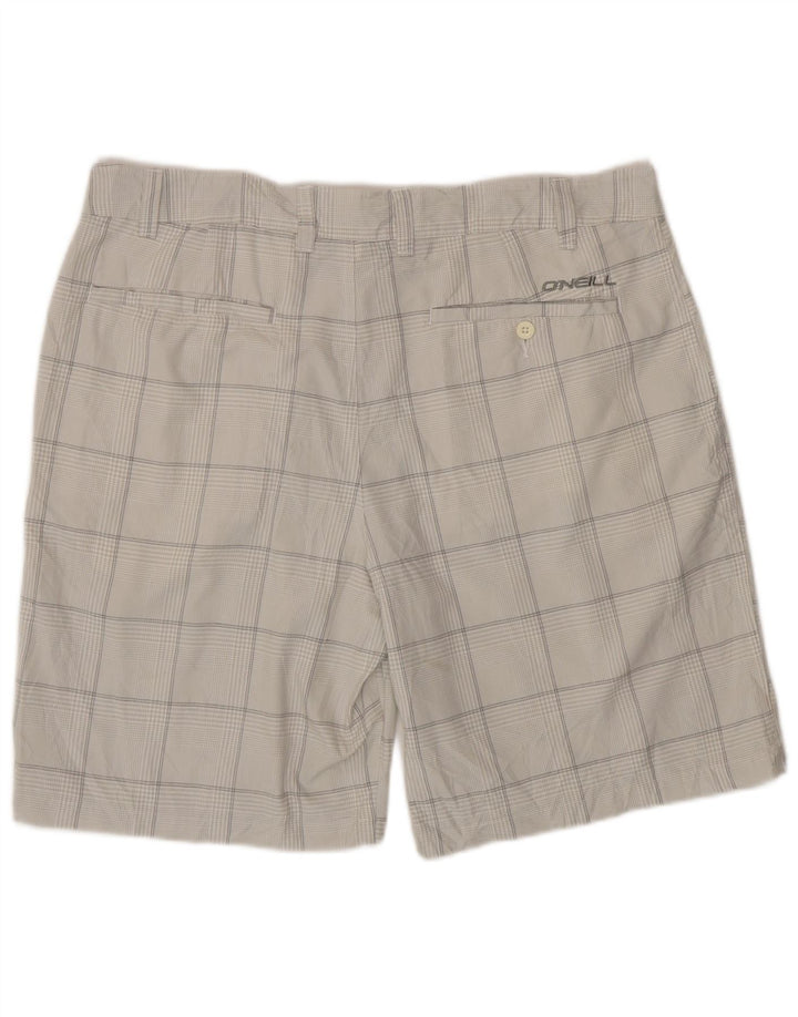O'Neill Short Chino Homme W38 XL Gris Carreaux Polyester