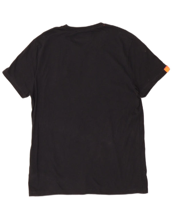 Superdry T-Shirt Femme UK 18 XL Noir Coton