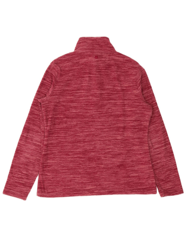 Mountain Warehouse Pull polaire à col zippé pour femme UK 12 Rose moyen moucheté