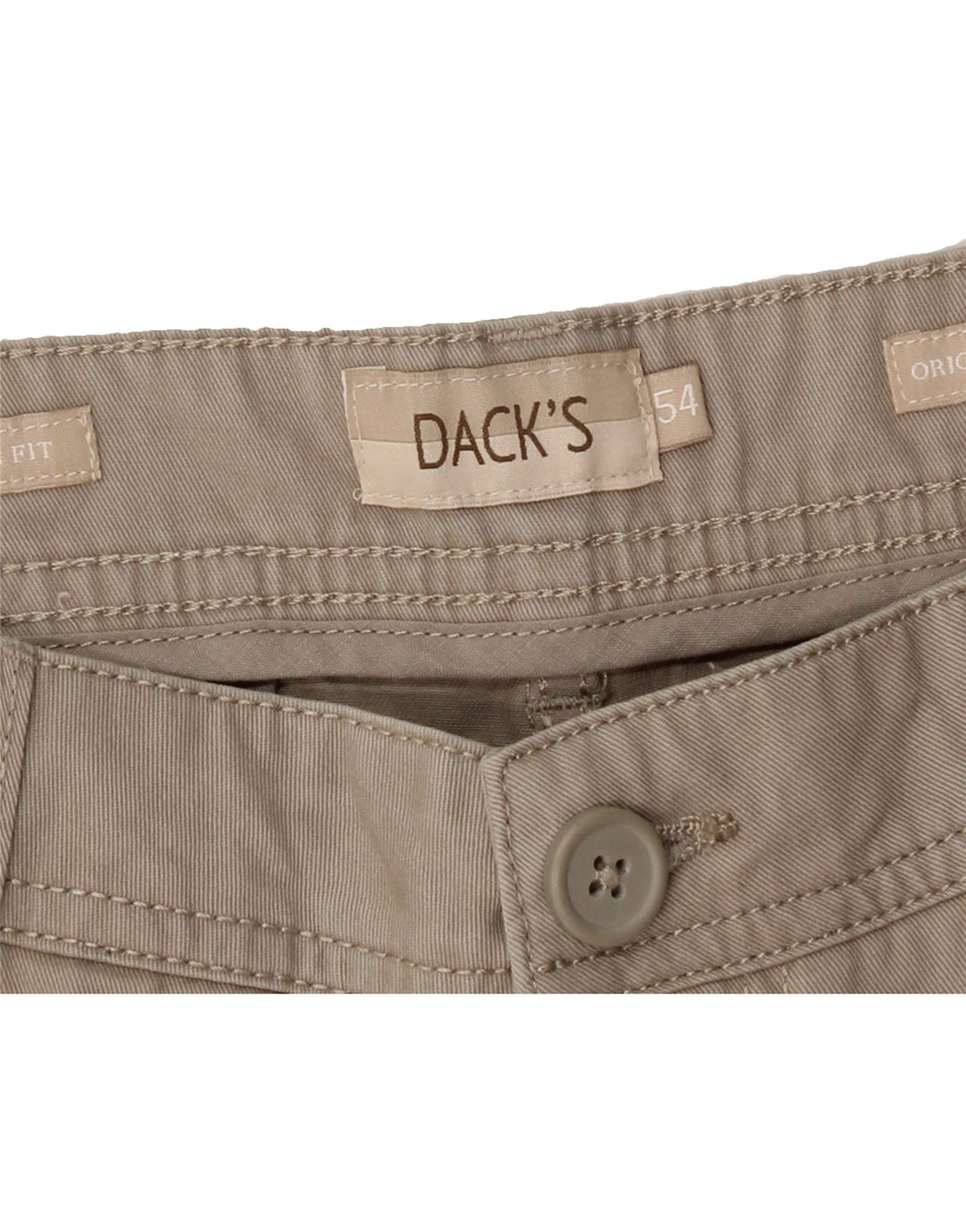 DACK'S Mens Regular Fit Chino Shorts IT 54 2XL W38  Beige Cotton Vintage Dack's and Second-Hand Dack's from Messina Hembry 