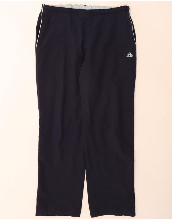 Adidas Pantalon de survêtement pour femme UK 18 XL Bleu marine Coton