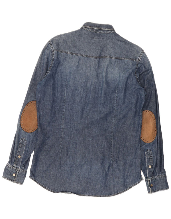 SIVIGLIA Chemise en Jean Petit Bleu Coton Homme