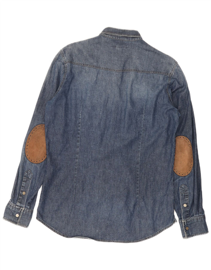 SIVIGLIA Chemise en Jean Petit Bleu Coton Homme