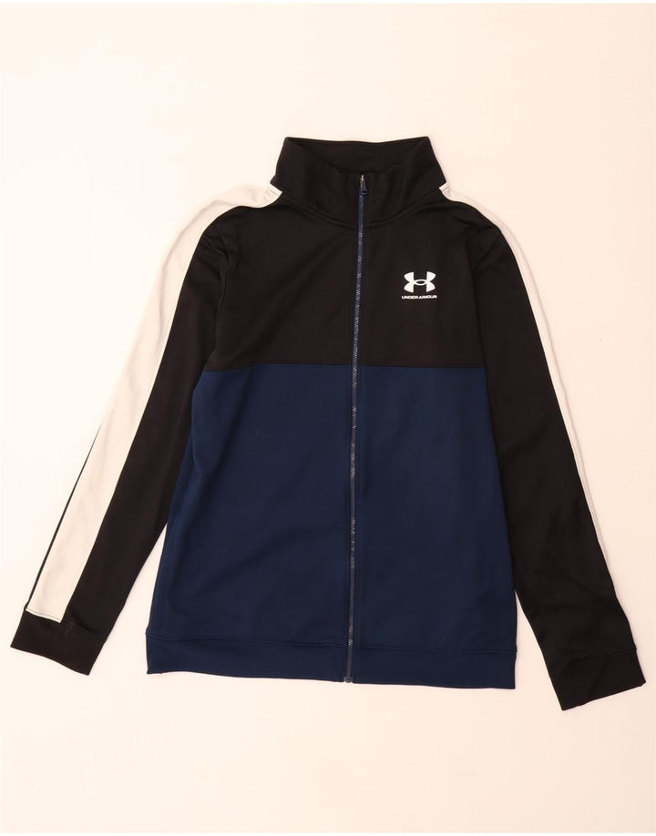 UNDER ARMOUR Veste de survêtement pour garçon 13-14 ans XL Noir Colourblock
