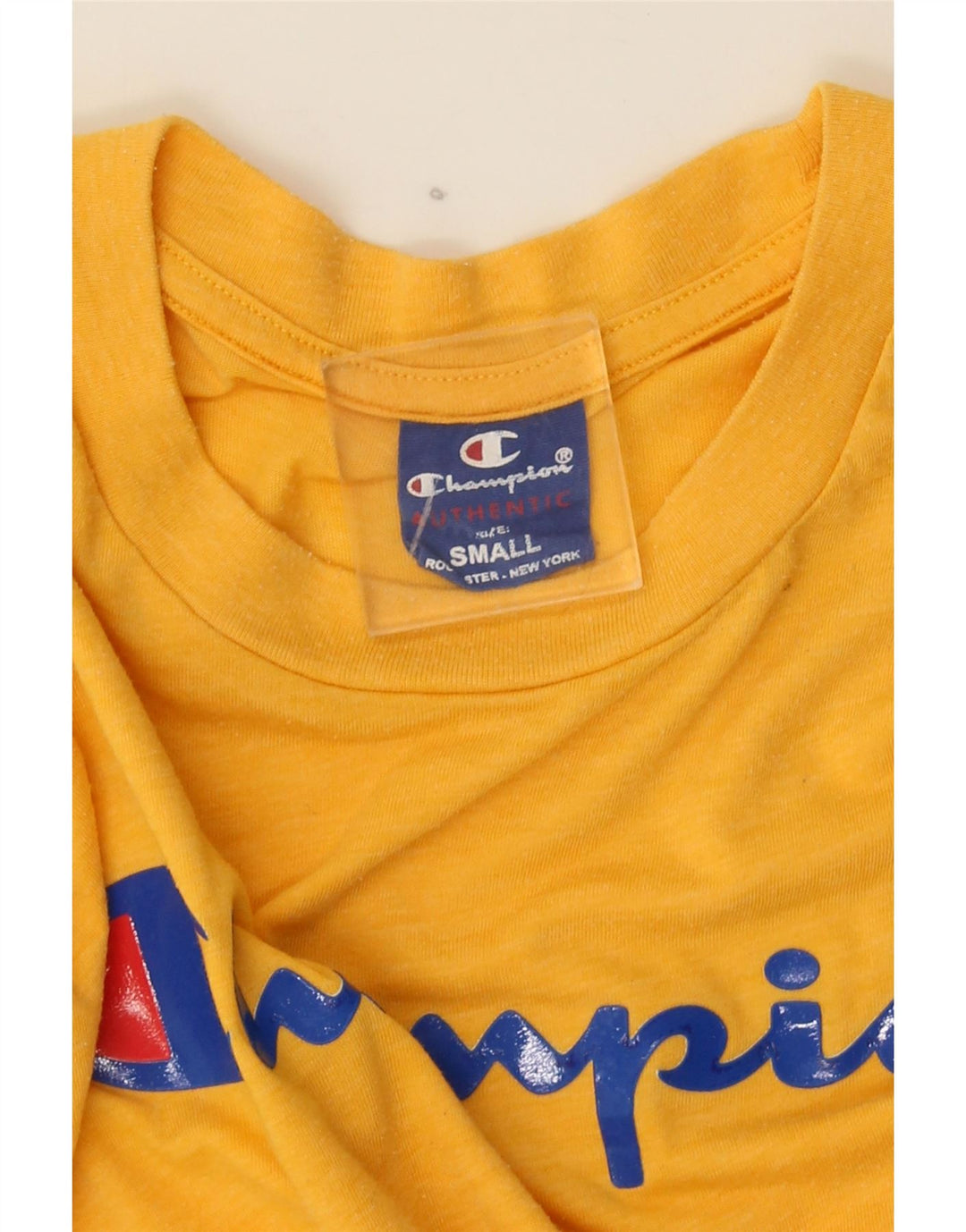 Champion T-Shirt Graphique Homme Petit Jaune