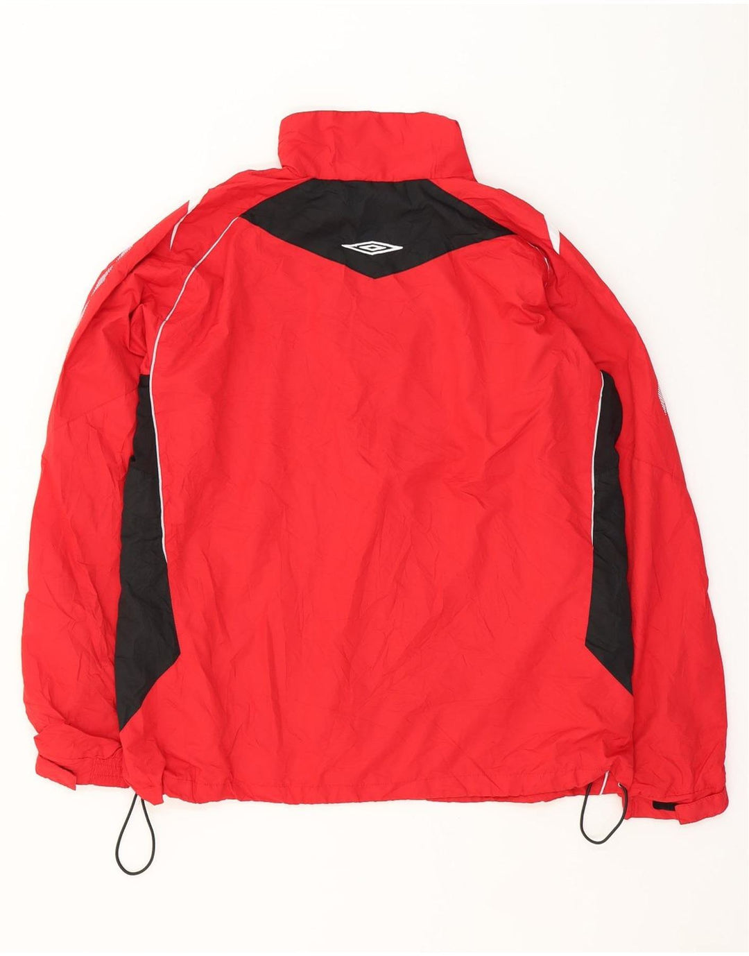 UMBRO Mens Tracksuit Top Jacket Large Red Colourblock Polyester Vintage Umbro and Second-Hand Umbro from Messina Hembry 