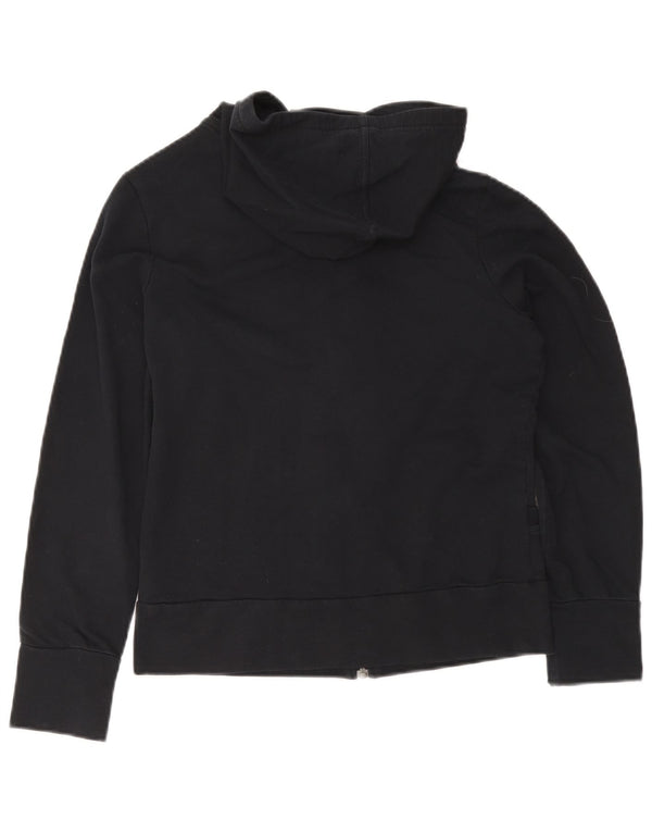 Adidas Pull à capuche zippé pour femme UK 14 Coton noir moyen
