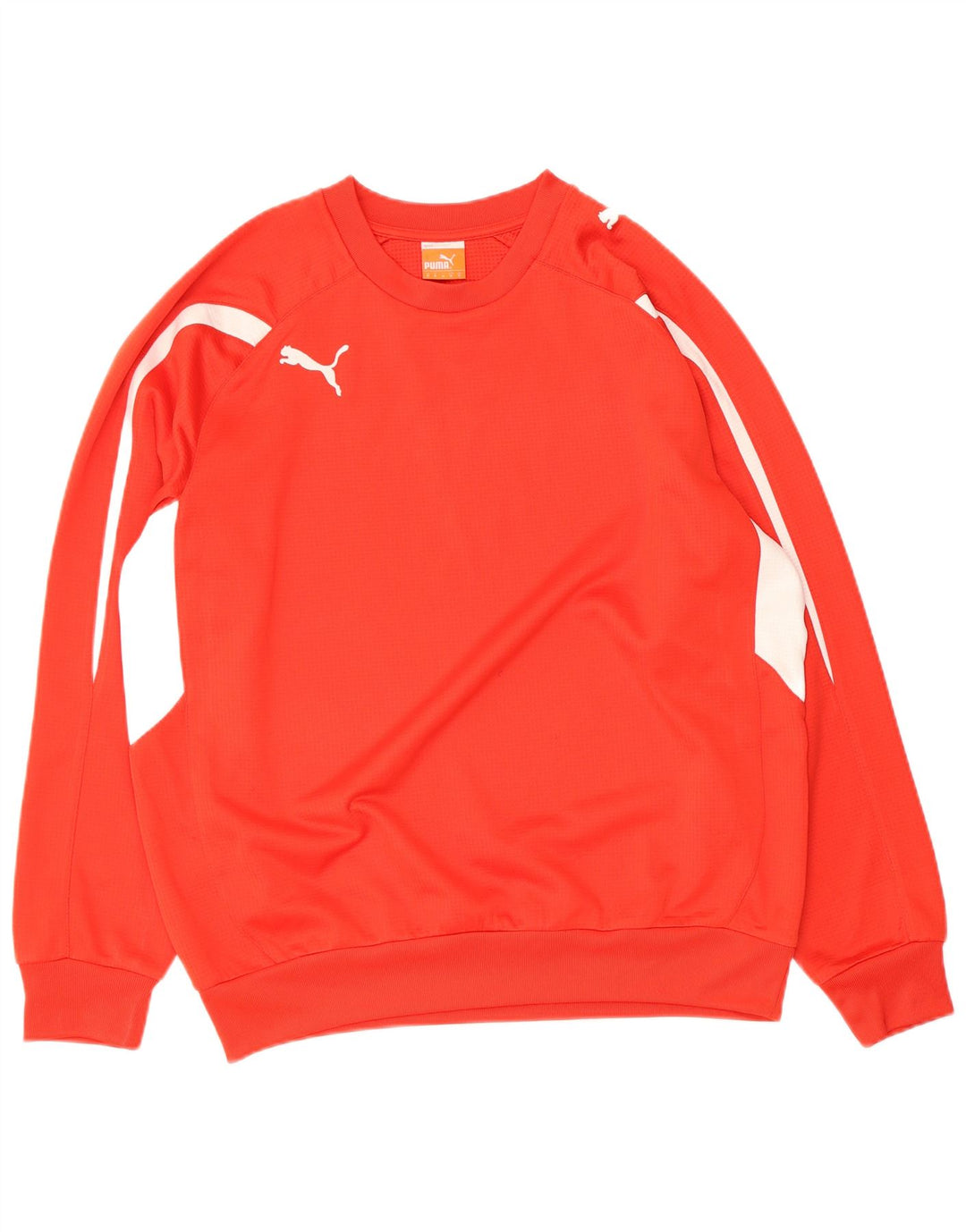 PUMA Sweat-shirt pour homme en polyester color block rouge moyen