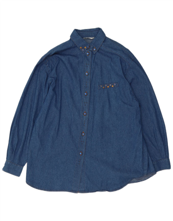 Hammer Chemise en Jean Oversize Femme EU 46 XL Bleu Coton