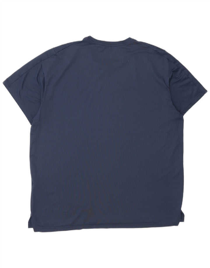 Nike Hommes Dri Fit Standard Fit T-Shirt Haut XL Bleu Marine Polyester