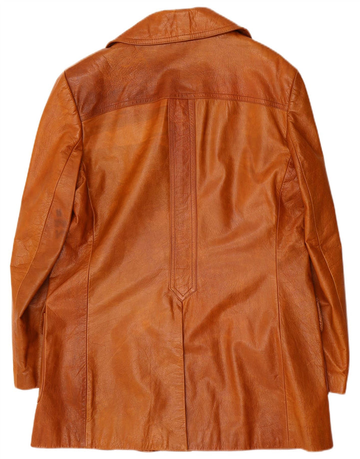 veste en cuir homme vintage UK 38 Brun moyen