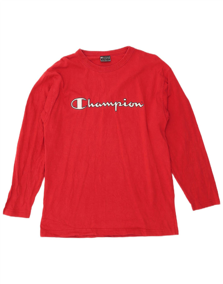 Champion Haut graphique à manches longues pour hommes, grand rouge