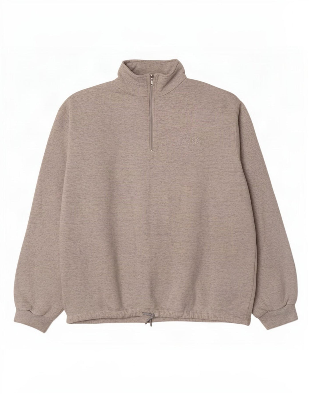 Asics Sweat-shirt à col zippé pour femme UK 20 2XL Gris moucheté