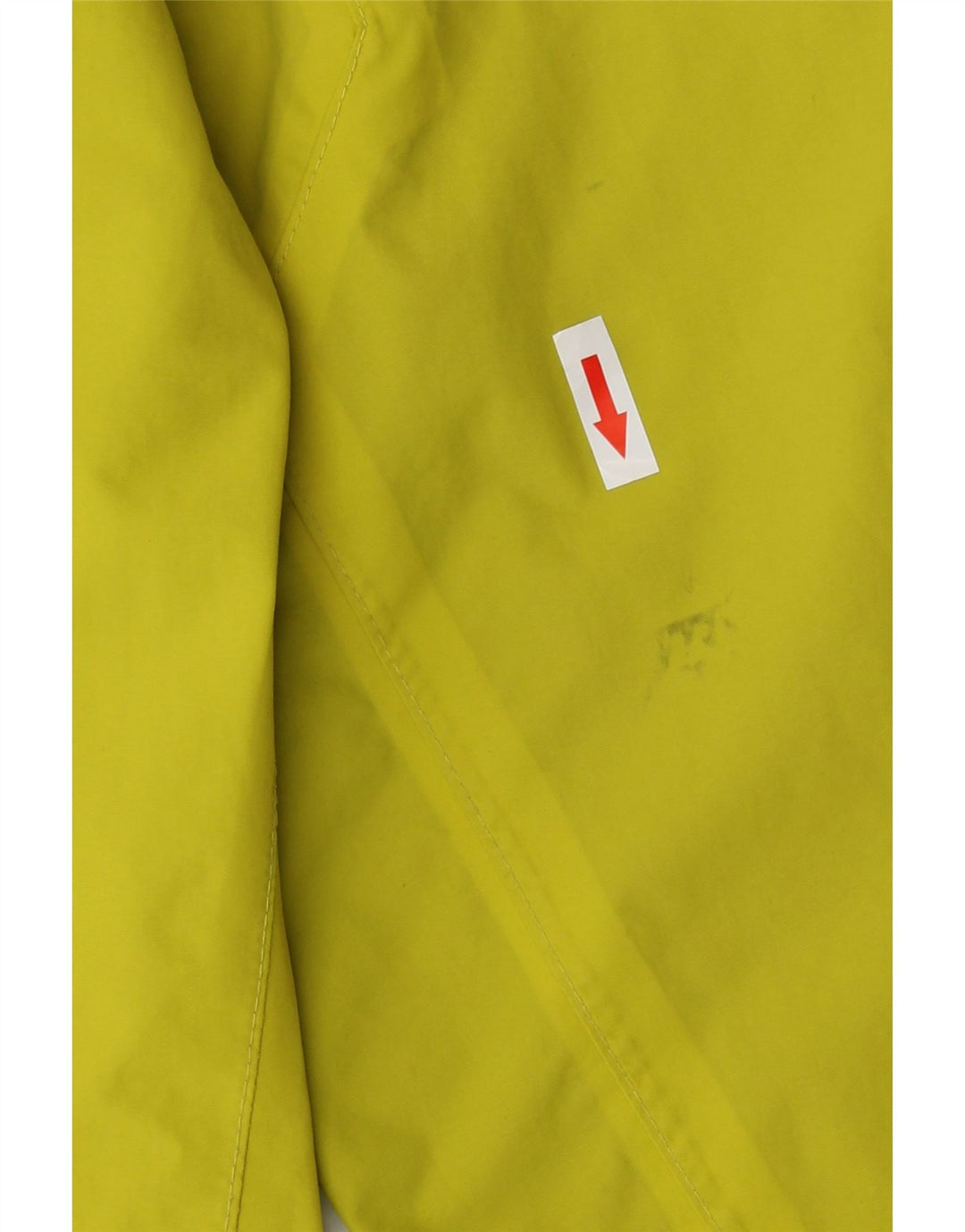 Jack Wolfskin Veste de pluie à capuche pour homme UK 38 Jaune moyen