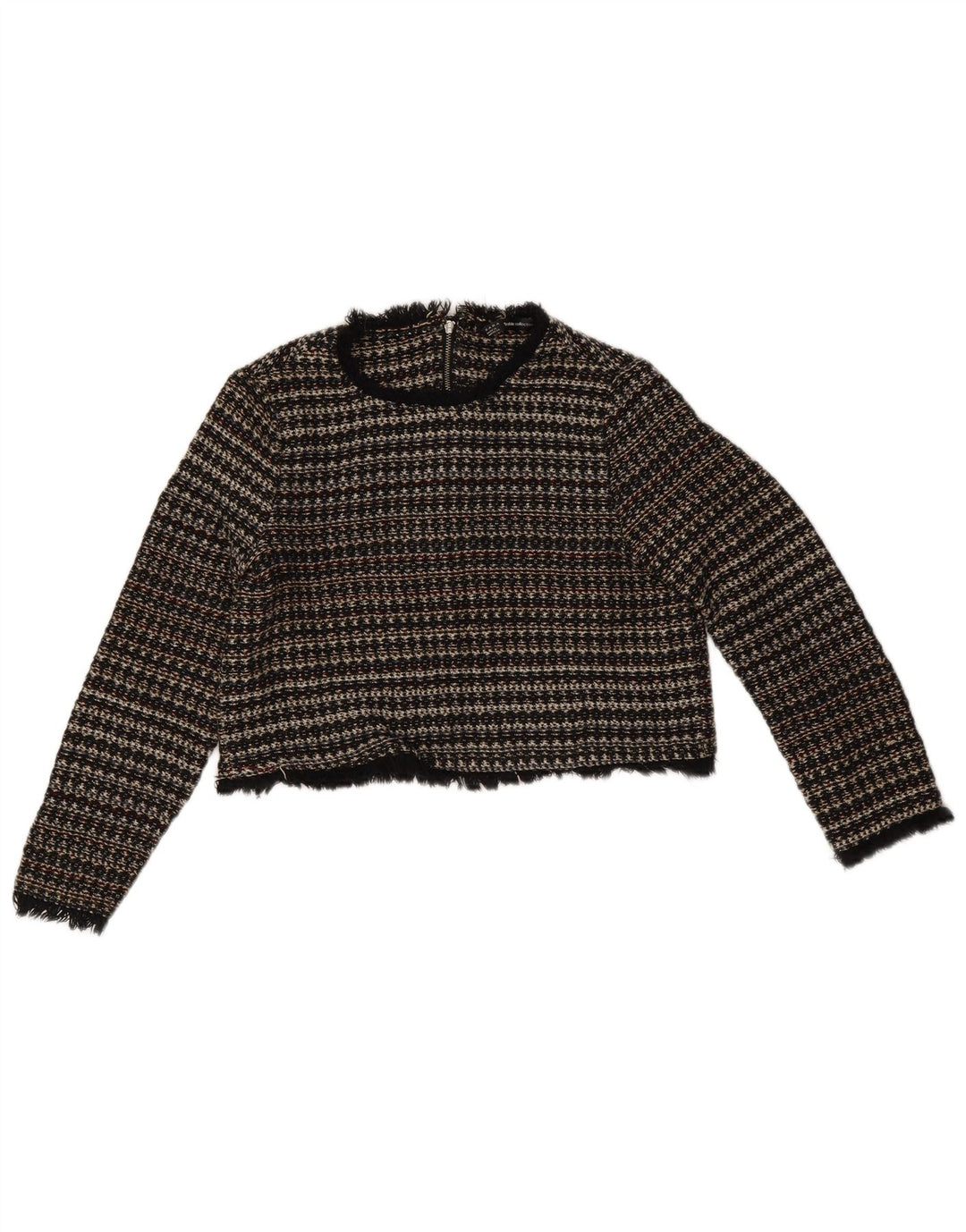 Zara Pull col bateau pour femme UK 12 Medium Multicolore Rayé