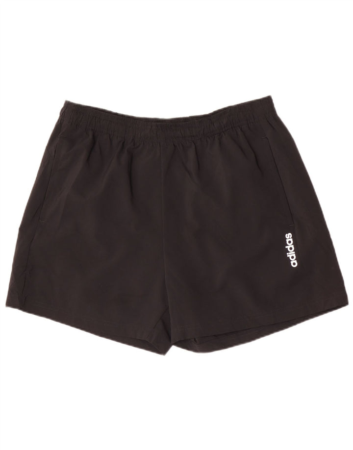 Adidas Short de sport pour homme Large Noir Polyester