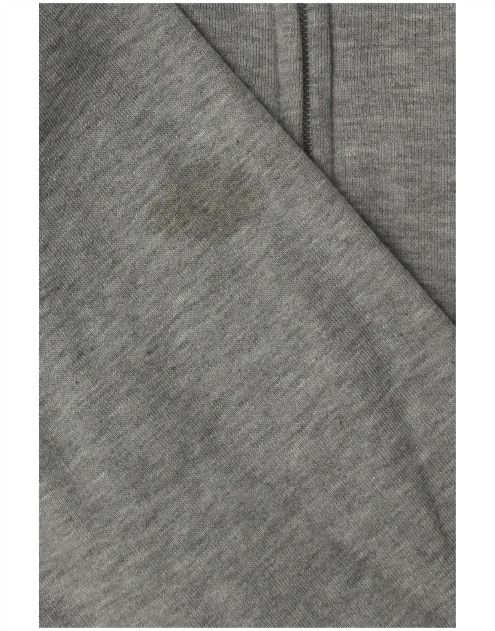 Puma Pull à capuche zippé pour femme UK 14 Gris moyen moucheté