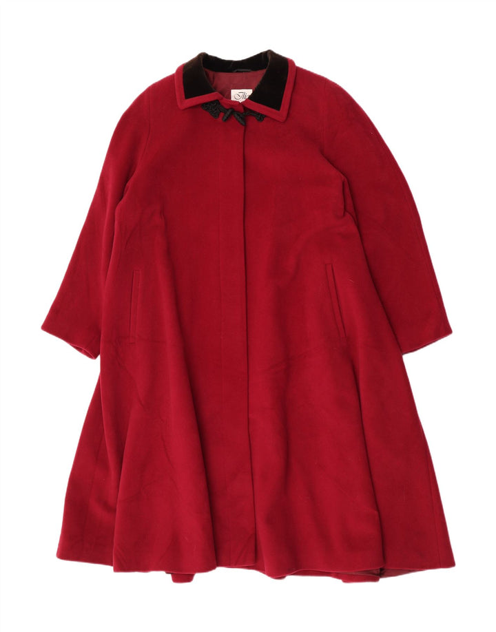 Ilia Femme Coupe Ample Pardessus IT 50 XL Laine Marron