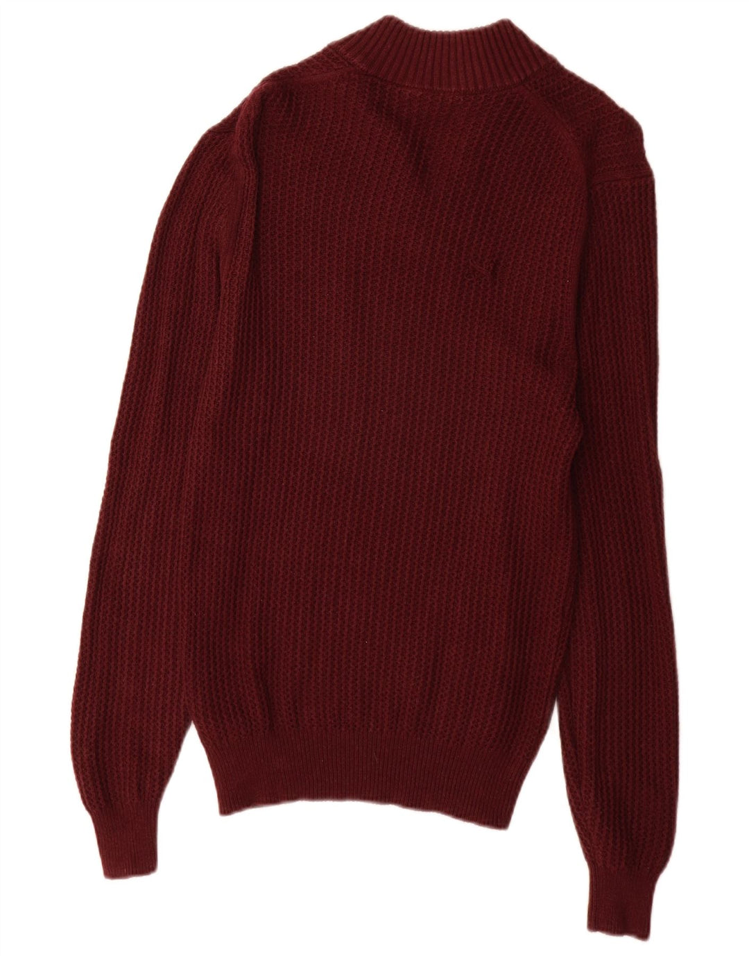 Massimo Dutti Pull col roulé pour homme en coton bordeaux Taille S