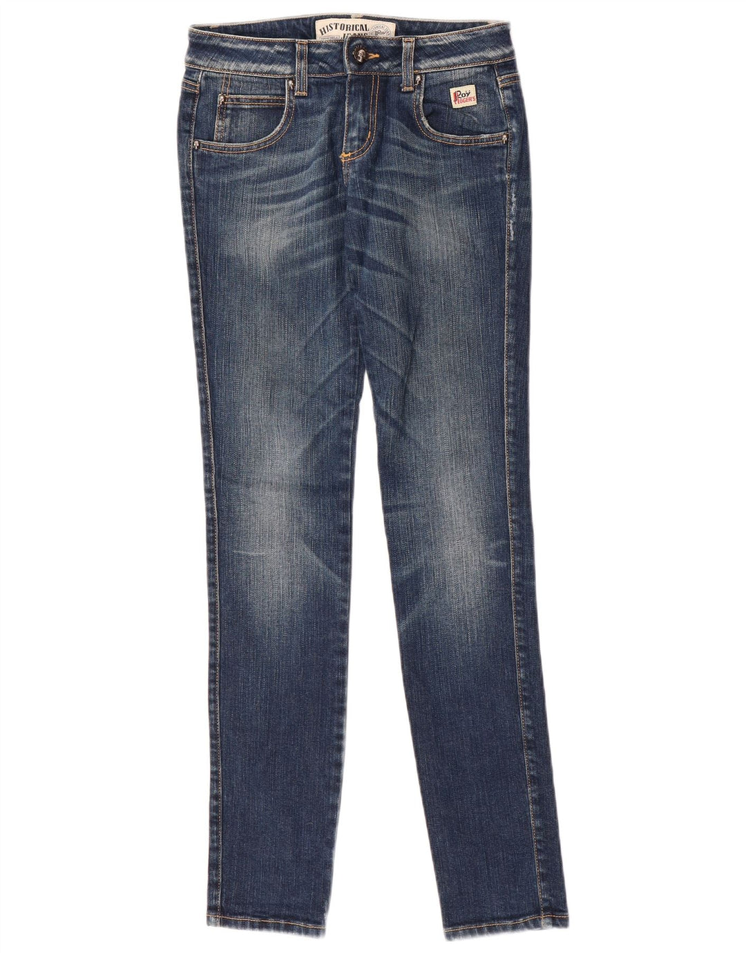 Roy Rogers Jean Slim Femme IT 41 Small W27 L32 Bleu Coton