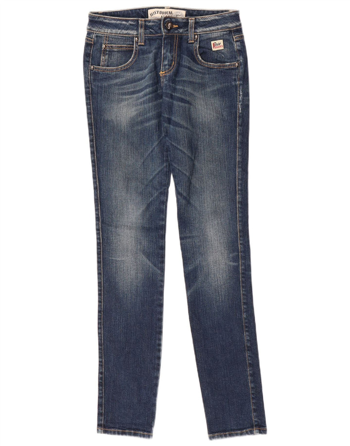 Roy Rogers Jean Slim Femme IT 41 Small W27 L32 Bleu Coton