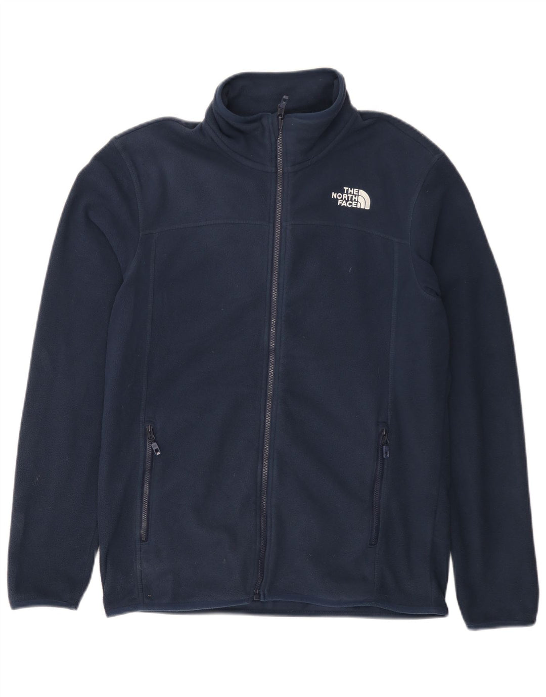 THE NORTH FACE Veste Polaire Homme UK 38 Bleu Marine Moyen Polyester
