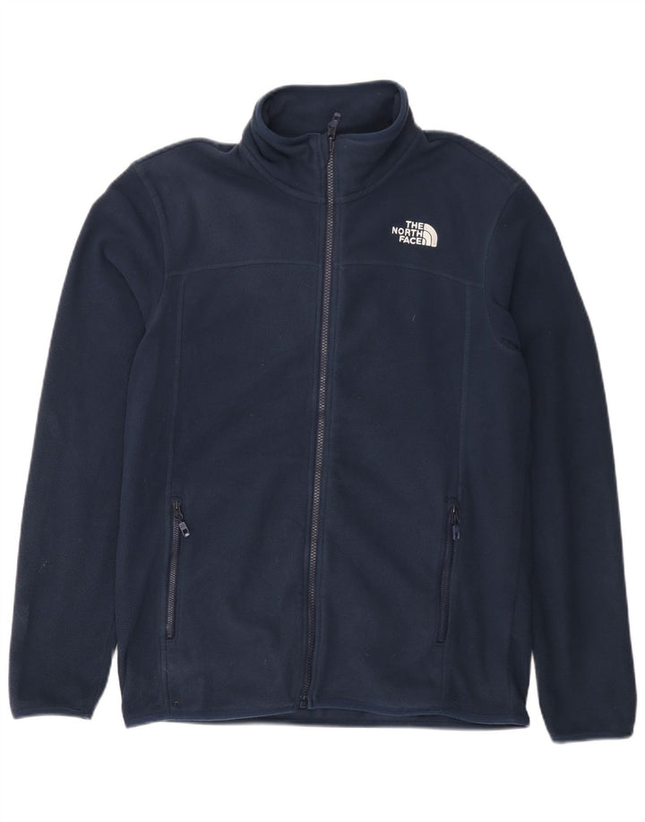 THE NORTH FACE Veste Polaire Homme UK 38 Bleu Marine Moyen Polyester