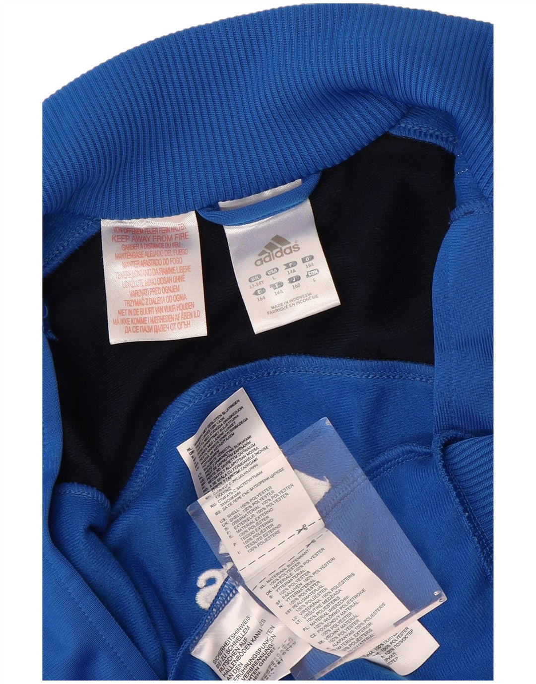 ADIDAS Veste de survêtement graphique pour garçon 13-14 ans Bleu Colourblock