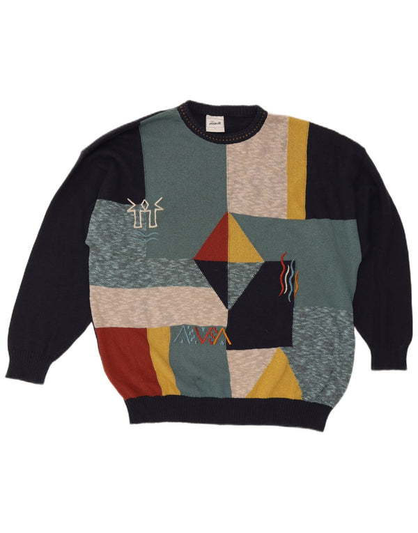 Signe Incognito Mens By C&A Crew Neck Jumper Pull Grand Bleu Marine