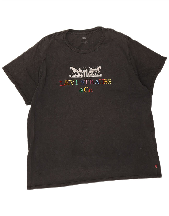 Levi's T-Shirt Graphique Homme 2XL Noir