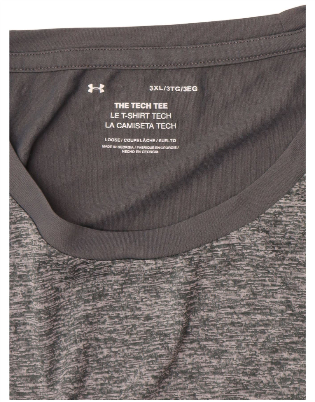 Under Armour T-Shirt Homme Top 3XL Gris Moucheté