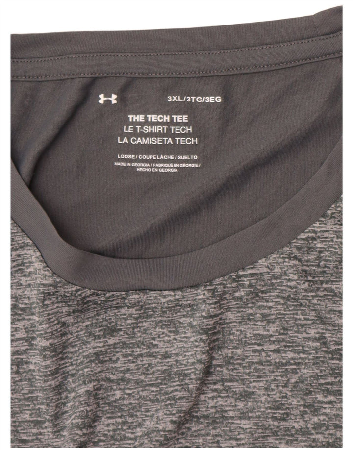 Under Armour T-Shirt Homme Top 3XL Gris Moucheté