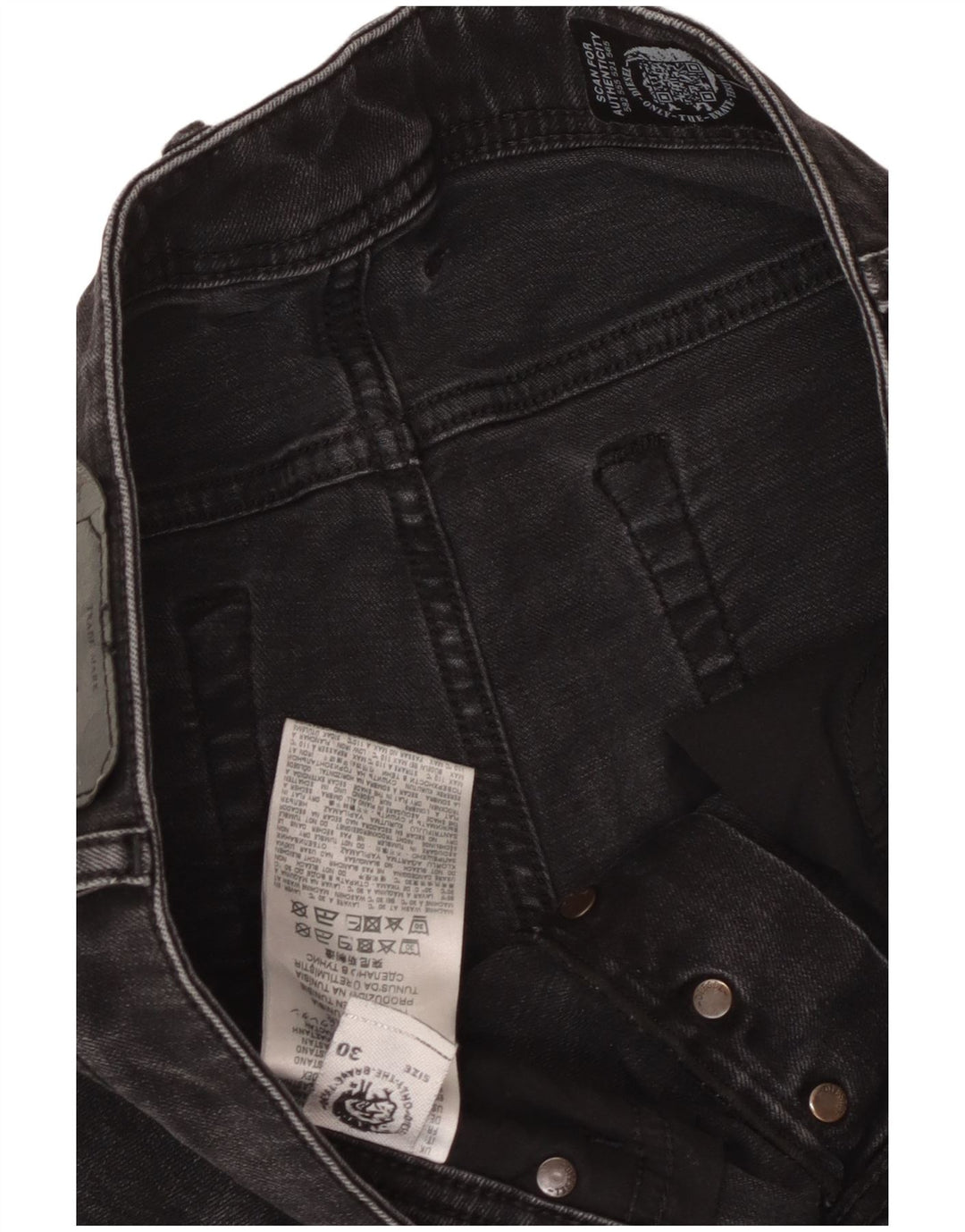 DIESEL Jean skinny homme W30 L32 coton noir